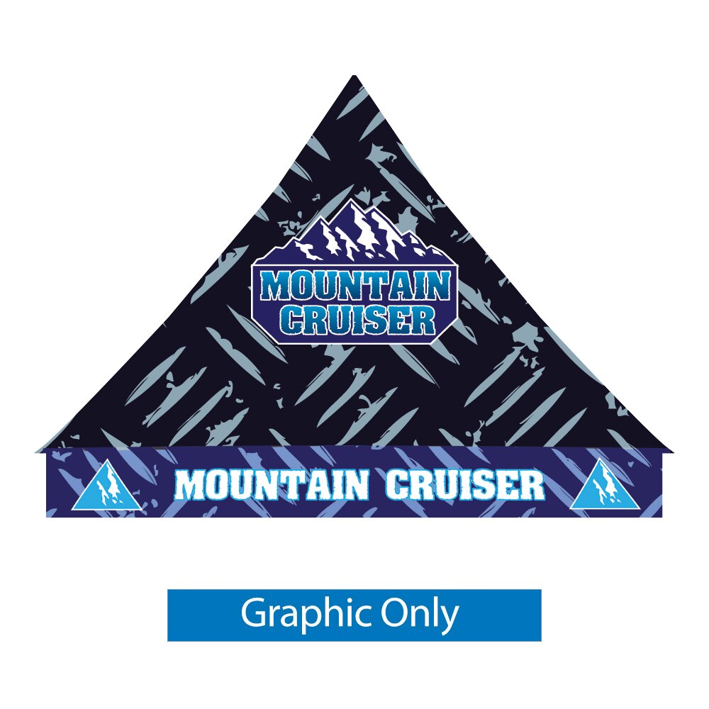Casita 10 ft. Heavy Duty Aluminum Tent — Graphic Only / Black Trim Color